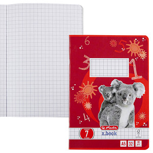 herlitz Schulheft x.book, DIN A5, Lineatur 7 / kariert
