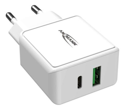 ANSMANN HomeCharger HC218PD 1001-0111 USB-Ladegerät Steckdose Ausgangsstrom (ma