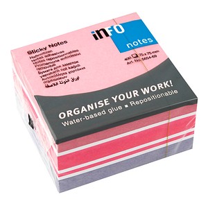 inFO Cube Haftnotizen Standard 5654-69 farbsortiert 1 St.