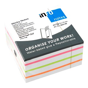 inFO Cube Haftnotizen Standard 5654-68 farbsortiert 1 St.