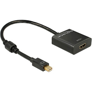 DeLOCK Mini-DisplayPort/HDMI Adapter 0,20 m schwarz