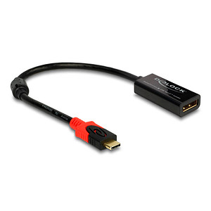 DeLOCK USB C/DisplayPort Adapter 4K 60 Hz 0,20 m schwarz