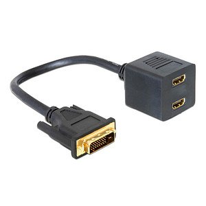 DeLOCK HDMI A/DVI-D Adapter 0,20 m schwarz