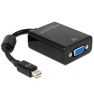DeLOCK Mini-DisplayPort/VGA Adapter 0,12 m schwarz