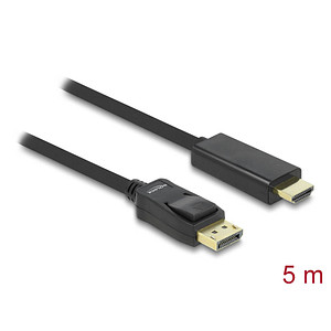 DeLOCK DisplayPort/HDMI Kabel 5,0 m schwarz