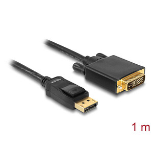 DeLOCK DisplayPort/DVI-D Kabel 1,0 m schwarz
