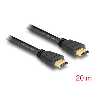 DeLOCK HDMI Ethernet Kabel 20,0 m schwarz