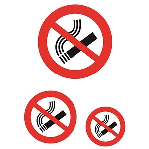 HERMA Hinweisetiketten "Nicht rauchen", Folie, wetterfest