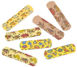 LEINA Kinder-Pflaster, 19 x 72 mm, wasserfest, bunte Motive (8971250)