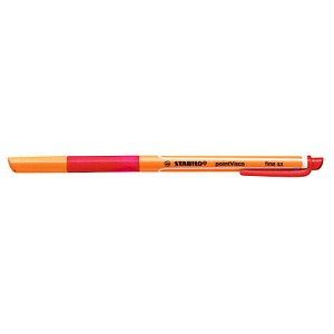 10 STABILO pointVisco Gelschreiber orange 0,5 mm, Schreibfarbe: rot