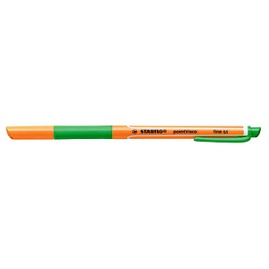10 STABILO pointVisco Gelschreiber orange 0,5 mm, Schreibfarbe: grün