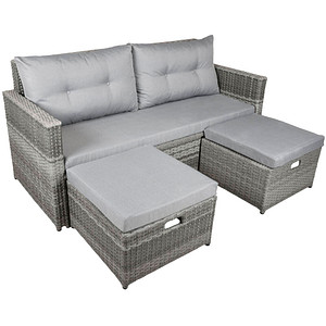 Garden Pleasure Loungesofa Malta grau