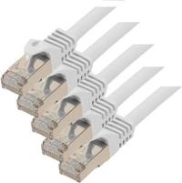 SCONN TP-Patchkabel S/FTP PIMF Rohkabel Cat.7 (VE5) weiss 1,0m