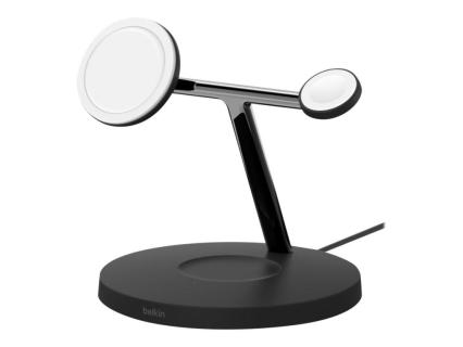 BELKIN BoostCharge Pro 3-in-1-Ladestation mit Qi2, schwarz