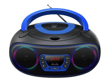 DENVER TCL-212BT UKW CD-Radio AUX, CD, USB, Bluetooth® Stimmungslicht Blau