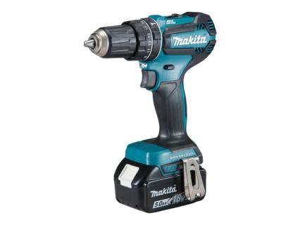MAKITA DHP485RTJ Akku-Schlagbohrschrauber 18 V / 5,0 Ah, 2 Akkus, Ladegerät im 