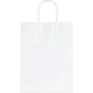 folia Papier-Tragetasche, 240 x 120 x 310 mm, weiß