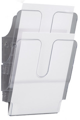 DURABLE Wand-Prospekthalter-Set "FLEXIPLUS 5,10cm (2"), A5 Prospektspender in H