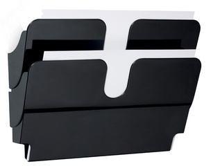 DURABLE Wand-Prospekthalter-Set "FLEXIPLUS 5,10cm (2"), A4, schwarz Prospektspe