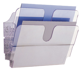 DURABLE Wand-Prospekthalter-Set "FLEXIPLUS 5,10cm (2"), A4 Prospektspender im Q