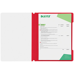 25 LEITZ Schnellhefter 4191 Kunststoff rot DIN A4
