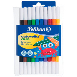 Pelikan Fasermaler colorella duo, 10er Etui