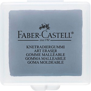 FABER-CASTELL Knetgummi-Radierer AR T ERASER, grau (5652212)