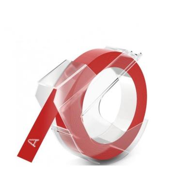 DYMO Prägeband 9mm x 3m glänzend rot
