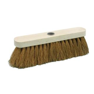 Kokosbesen 28 cm, Körper: Holz unlackiert, Borsten: Kokos | Metall-Innengewinde passender Stiel Artikel ||91183||, ||91182||