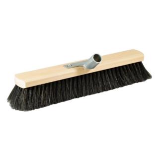 Saalbesen  40 cm, Körper: Holz, Borsten: Rosshaar | mit Stielhalter Metall 