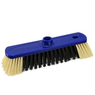 Zimmerbesen 27 cm, Körper: Kunststoff blau, Borsten: Kunststoff schwarz mit hellem Bart, Innengewinde | Farbe blaupassender Stiel Artikel ||91183||, ||91182|| 