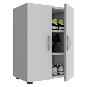 VCM my home Schuhschrank Ulas, 918421 weiß 2 Fachböden 49,0 x 34,0 x 74,0 cm