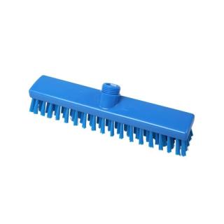 Hygiene - Schrubber, Außengewinde mit Innensechskant, 28 cm | blau passender Stiel mit Sechskant oder Haug-Stiele mit Achtkant mit Adapter ||63561|| oder normale Gewindestiele mit Adapter für Artikel ||63562|| + ||63563|| + ||63561||