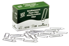 DURABLE Büroklammern, verzinkt, spi tz, 26 mm (9120725)