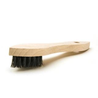 Schuhputzbürste/Schuh-Auftrag-Bürste, Holz | schwarze Borsten