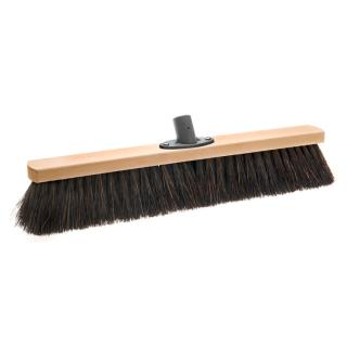 Arengasaalbesen 50 cm, Körper: Holz unlackiert, Borsten: Arenga  | mit Stielhalter Kunststoff 