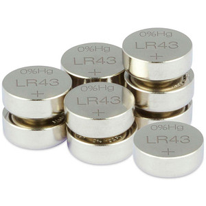 10 GP Knopfzellen LR43 1,5 V