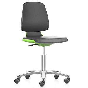 bimos Arbeitsdrehstuhl Labsit grün, schwarz Kunstleder