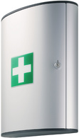 DURABLE FIRST AID BOX L, Design-Ers te-Hilfe-Kasten, silber (9197323)