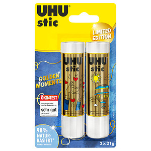 2 UHU stic GOLDEN MOMENTS Klebestifte 2x 21,0 g