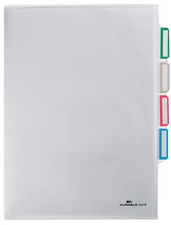 DURABLE Organisationshülle, DIN A4, aus PP, transparent Sichthülle mit funktion