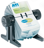 DURABLE Visitenkartenkartei VISIFIX cubo, schwarz aus Kunststoff, mit 150 Visit