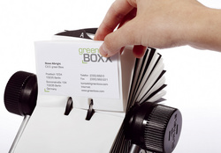 DURABLE Visitenkartenkartei VISIFIX, silber für die Archivierung von Visitenkar