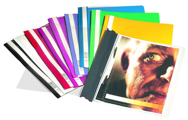 DURABLE Schnellhefter, DIN A4, aus Hartfolie, schwarz (9257001)