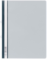 DURABLE Schnellhefter zum Abheften, DIN A4, grau Sichthefter aus Hartfolie, tra