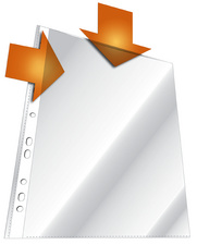 DURABLE Prospekthülle, A4, oben und Lochseite offen, PP (9266319)