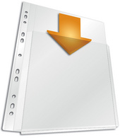 DURABLE Prospekthülle MAXI, DIN A4, PP, transparent genarbt 0,180 mm, Füllhöhe 