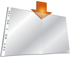 DURABLE Prospekthülle, DIN A3 quer, PP, transparent, 0,06 mm (9267119)
