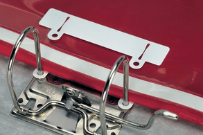 DURABLE Abheftschieber, weiß, Inhalt: 50 Stück durch Einlegen des Abheftschiebe