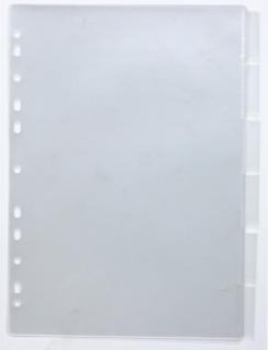 Register mit 6 Taben A4 transparent - 10 Register